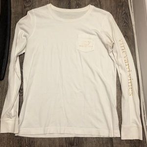 VINEYARD VINES WHITE WOMANS LONG SLEEVE